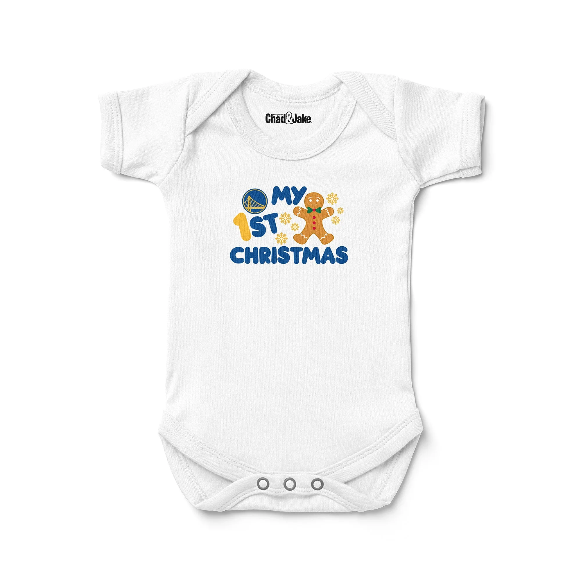 Golden State Warriors "My First Christmas Gingerbread" Bodysuit