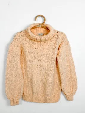 Handmade by Hazel Pale Apricot Knit Turtleneck