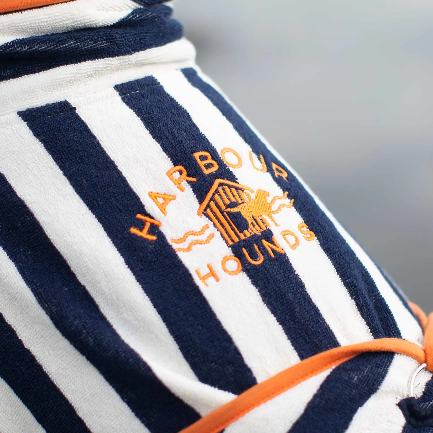 Harbour Hounds Navy Stripe Drying Coat