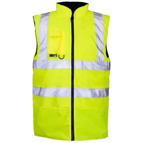 Hi Vis Yellow Reversible Bodywarmer