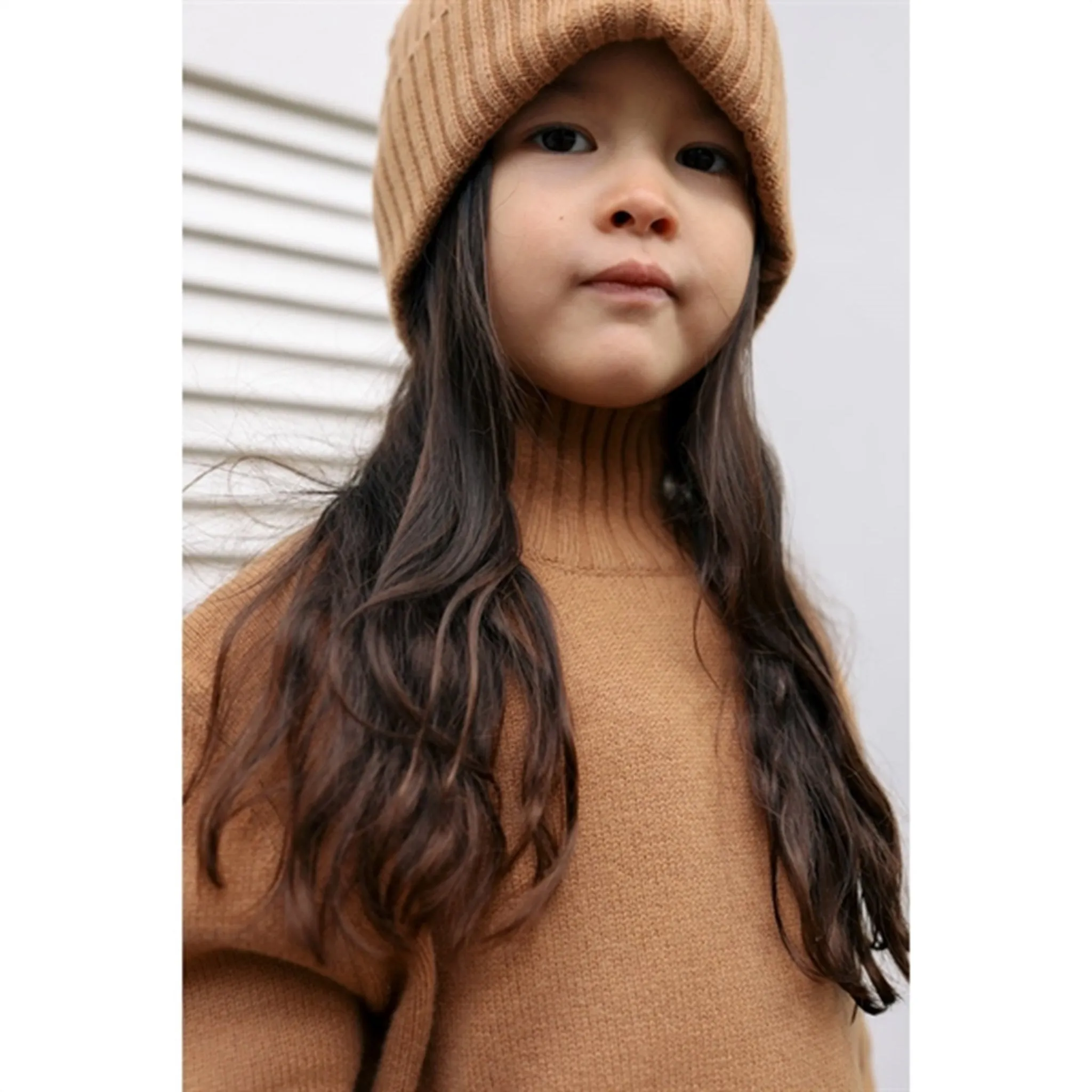 HOLMM Camel Carly Wool Knit Beanie