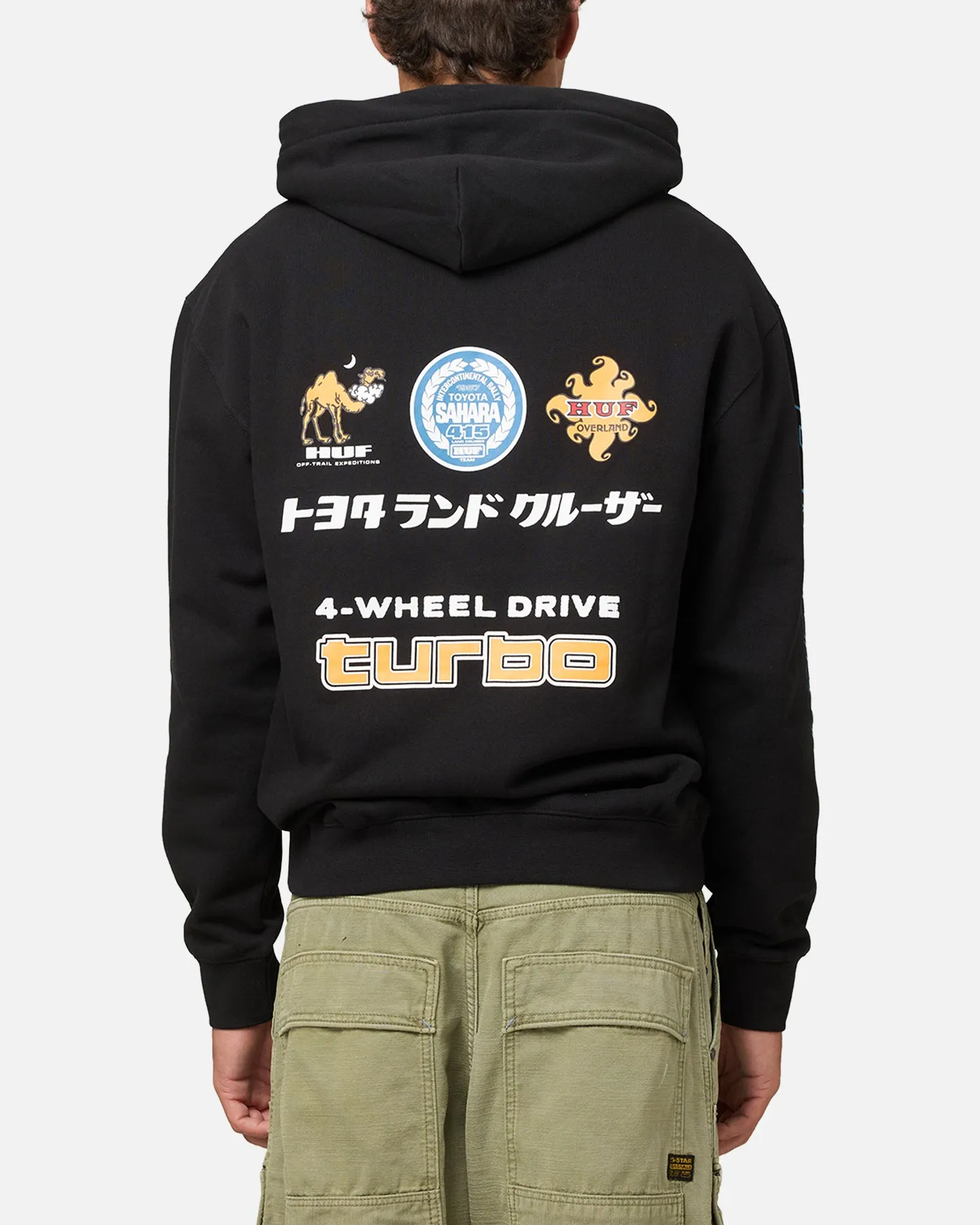 Huf X Toyota Sahara Rally Pullover Hoodie Black