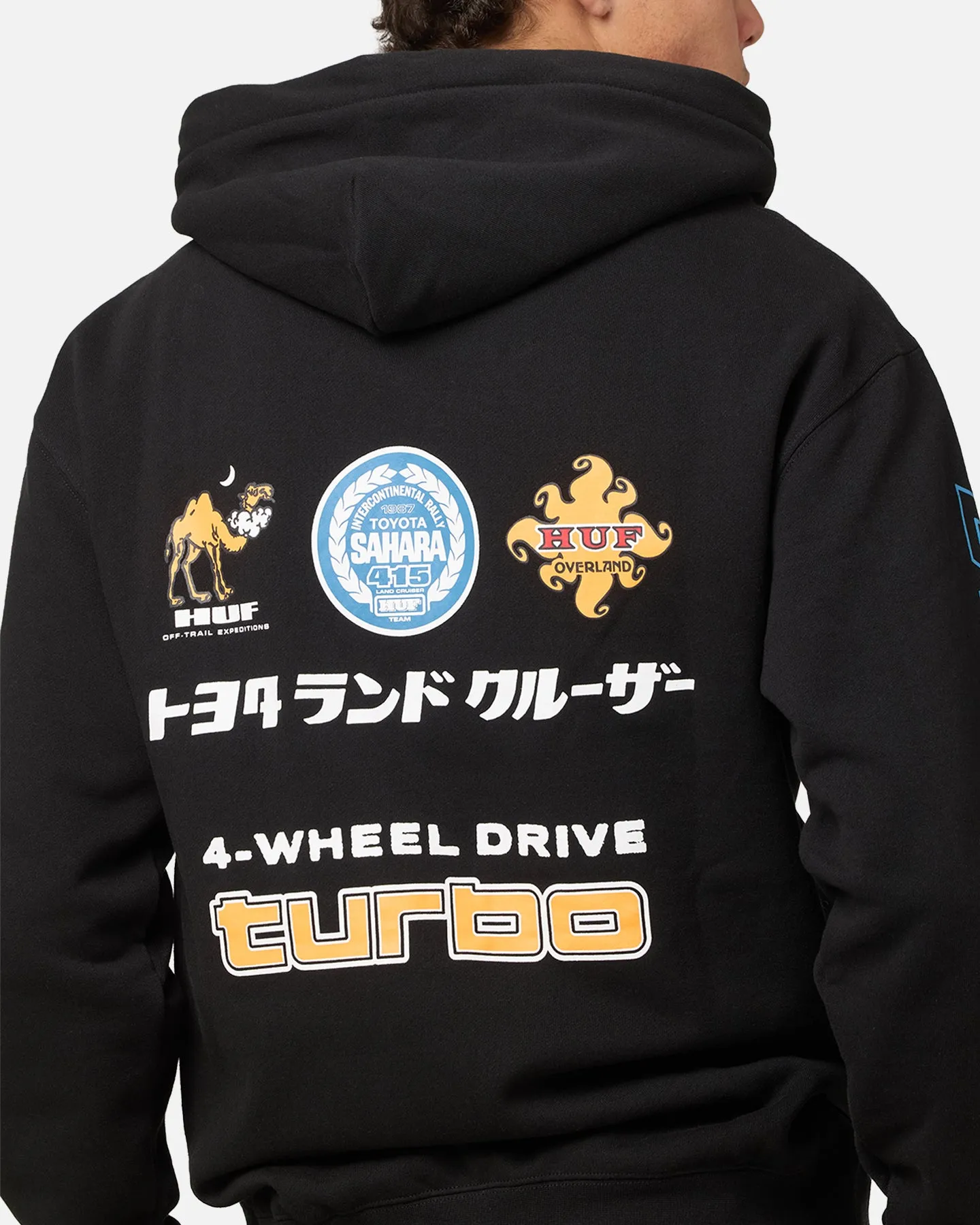 Huf X Toyota Sahara Rally Pullover Hoodie Black