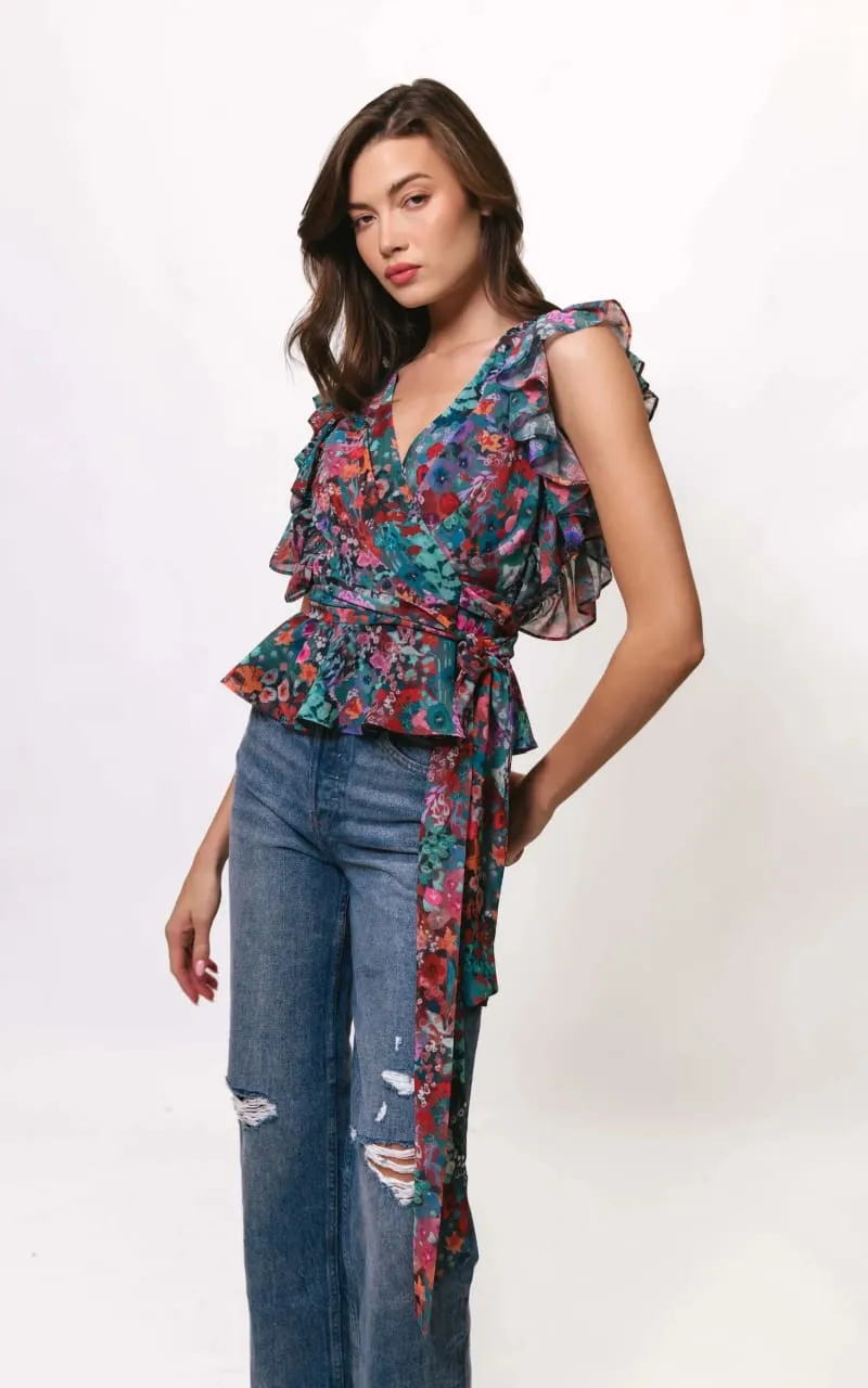 Hutch- Lenza Blouse in Party Floral