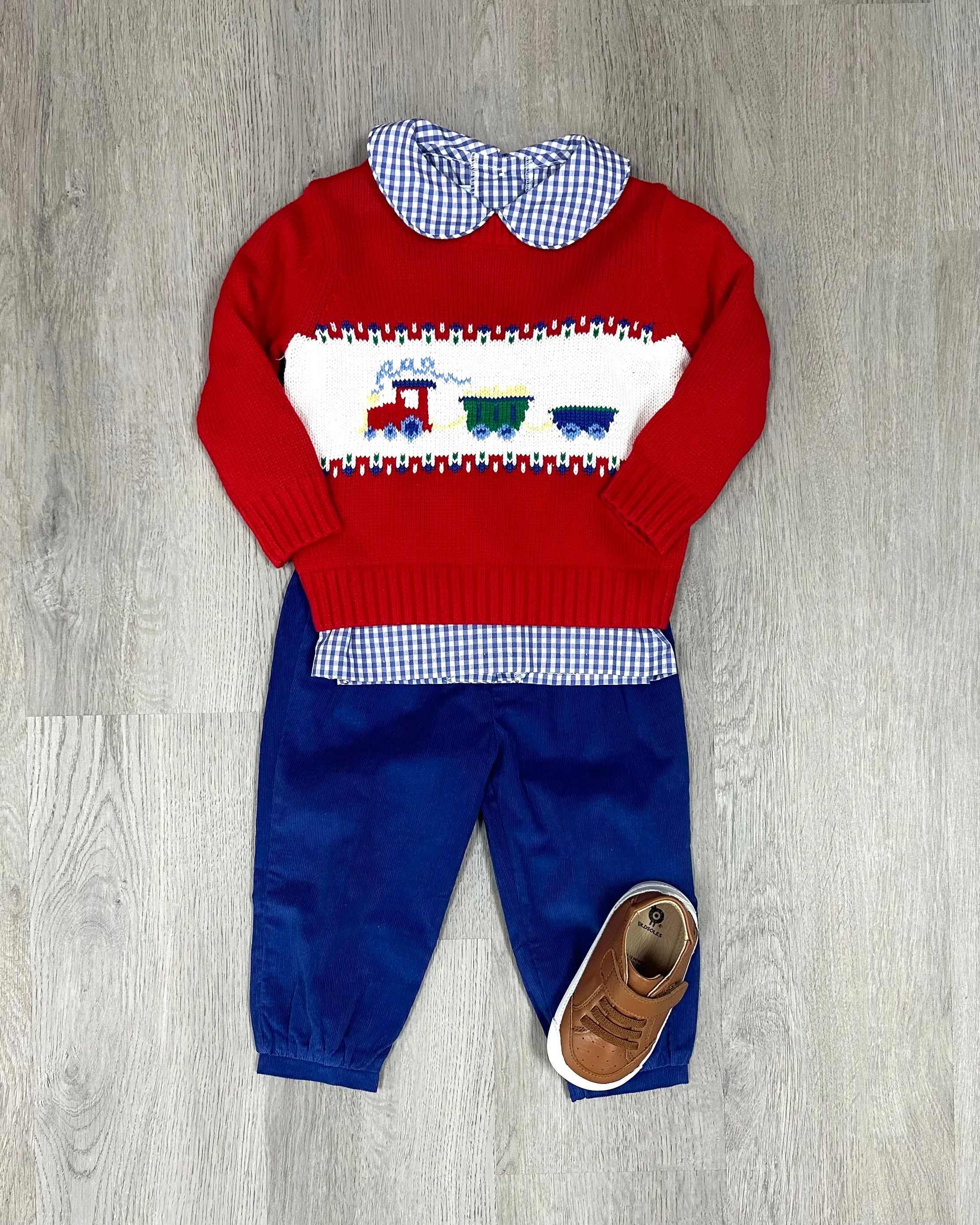 Intarsia Sweater - Train