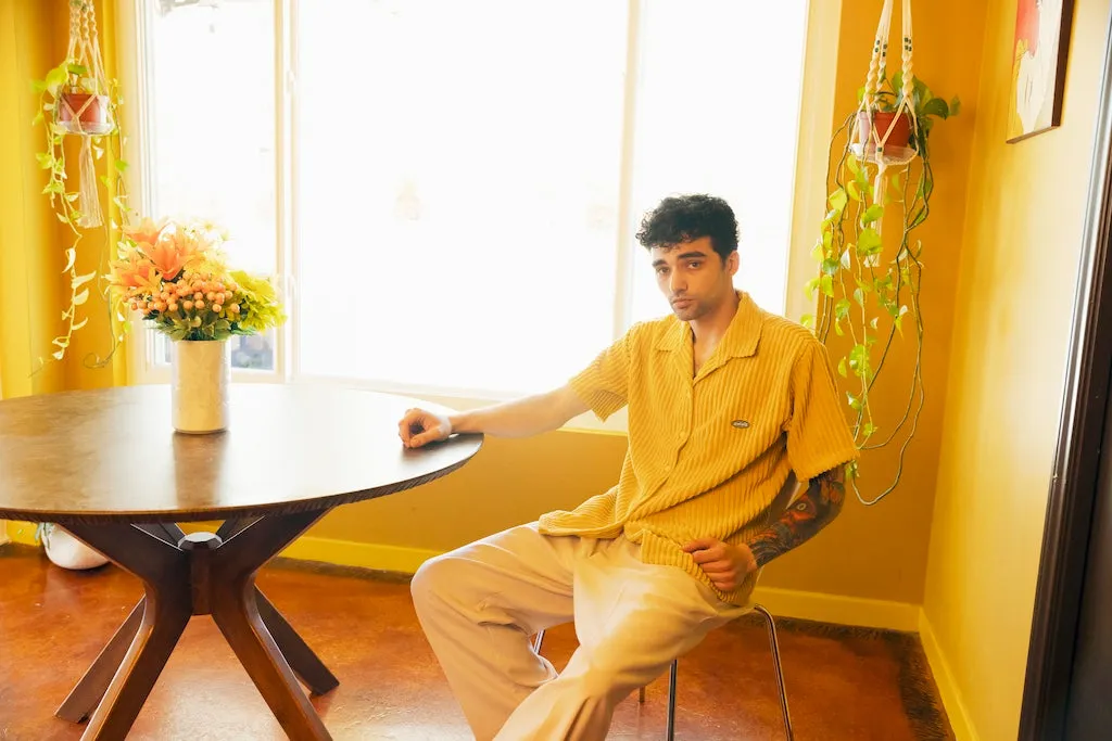 Jumbo Cords Button-Up in Mustard