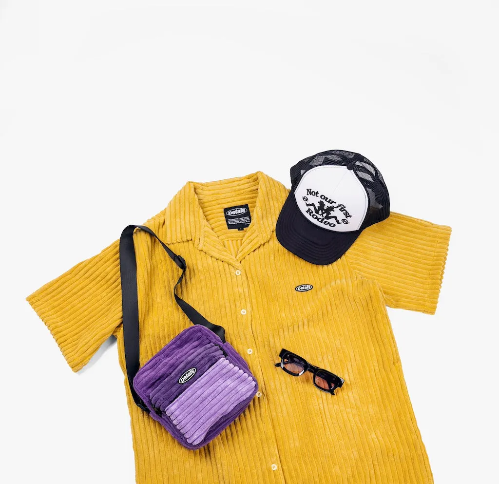 Jumbo Cords Button-Up in Mustard