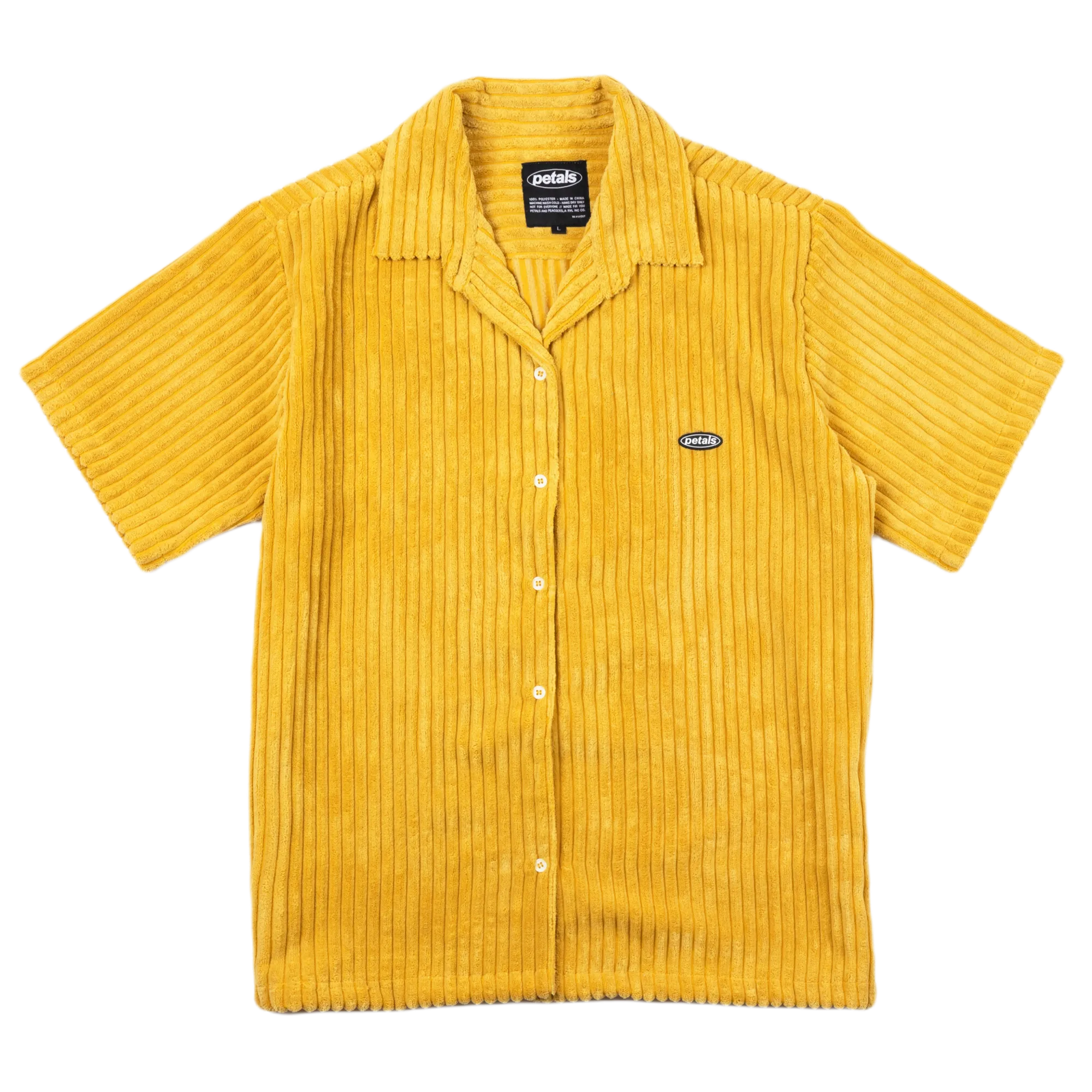 Jumbo Cords Button-Up in Mustard