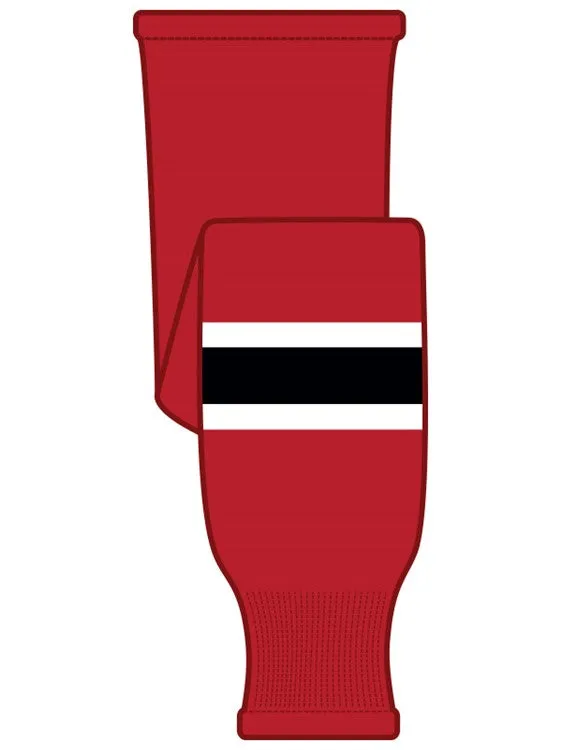 K1 Sportswear New Jersey Devils Red Knit Ice Hockey Socks