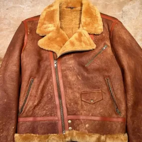 Kashani Shearling Maple Biker Jacket