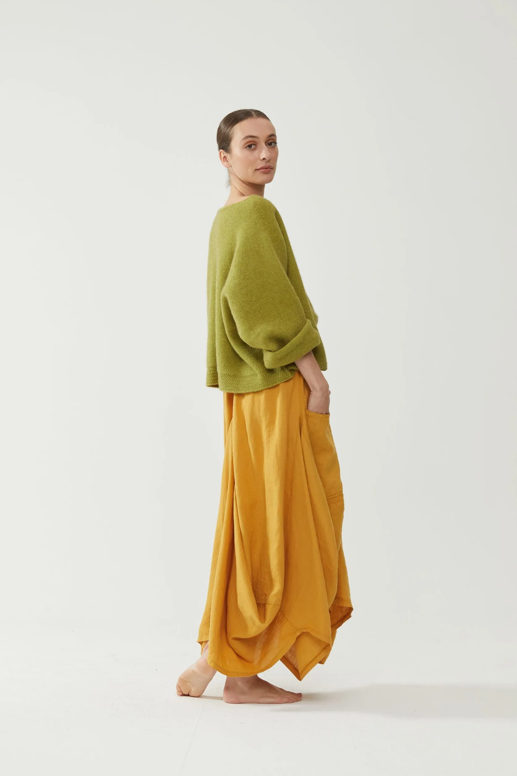 Kiitos Pocket Skirt Mustard