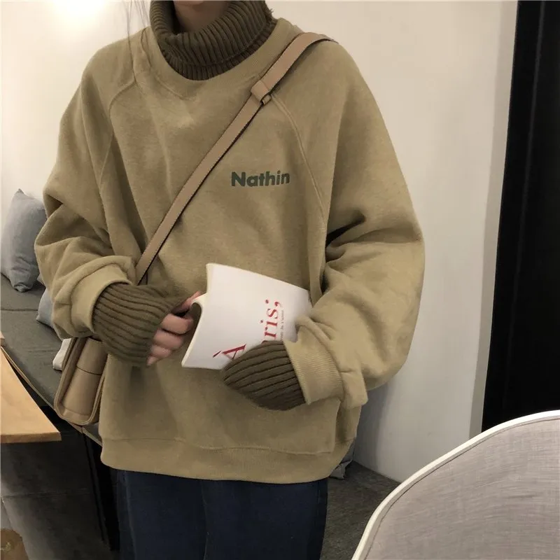 [Korean Style] Becha Layer turtleneck Sweatshirt