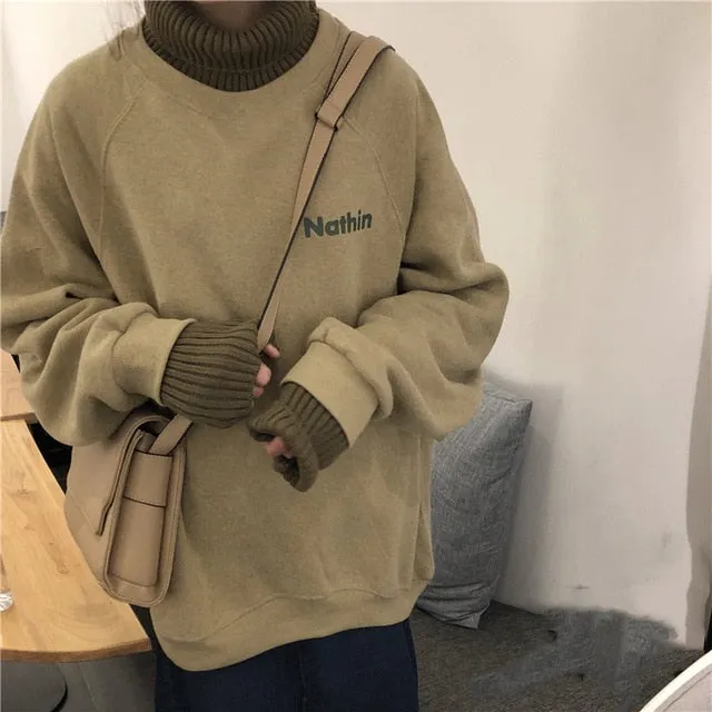 [Korean Style] Becha Layer turtleneck Sweatshirt