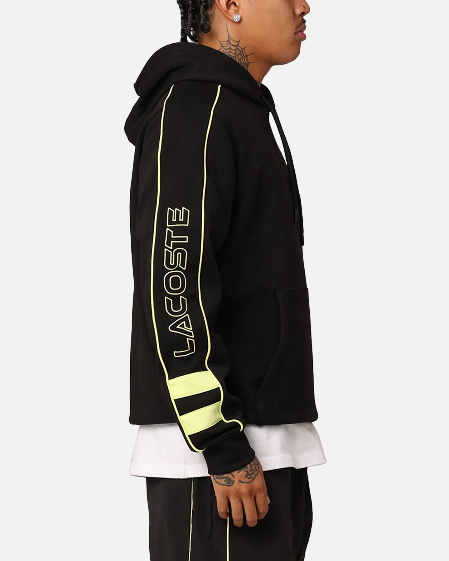 Lacoste Transitional Active Logo Hoodie Black