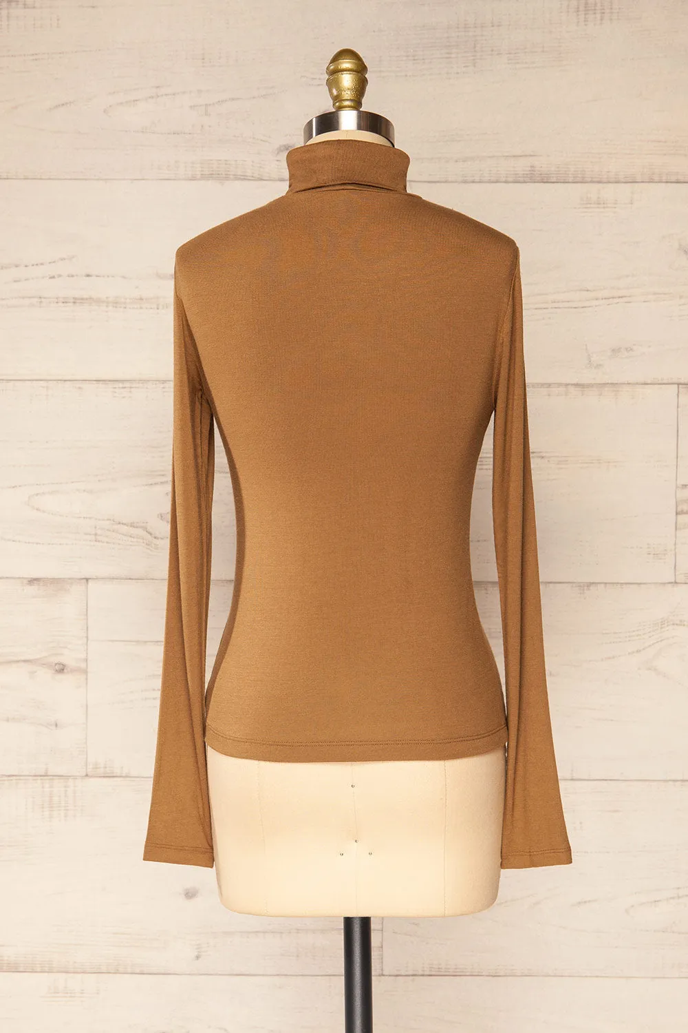 Lassi Caramel | Long Sleeve Turtleneck