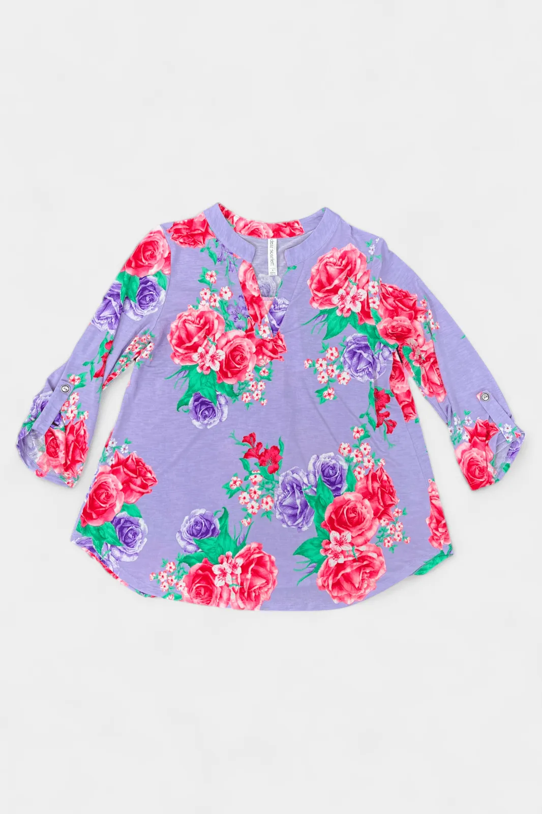 Lavender Soft Floral Lizzy Top [NO RETURNS]