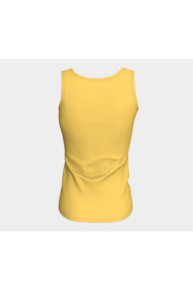 Light Mustard Fitted Tank Top