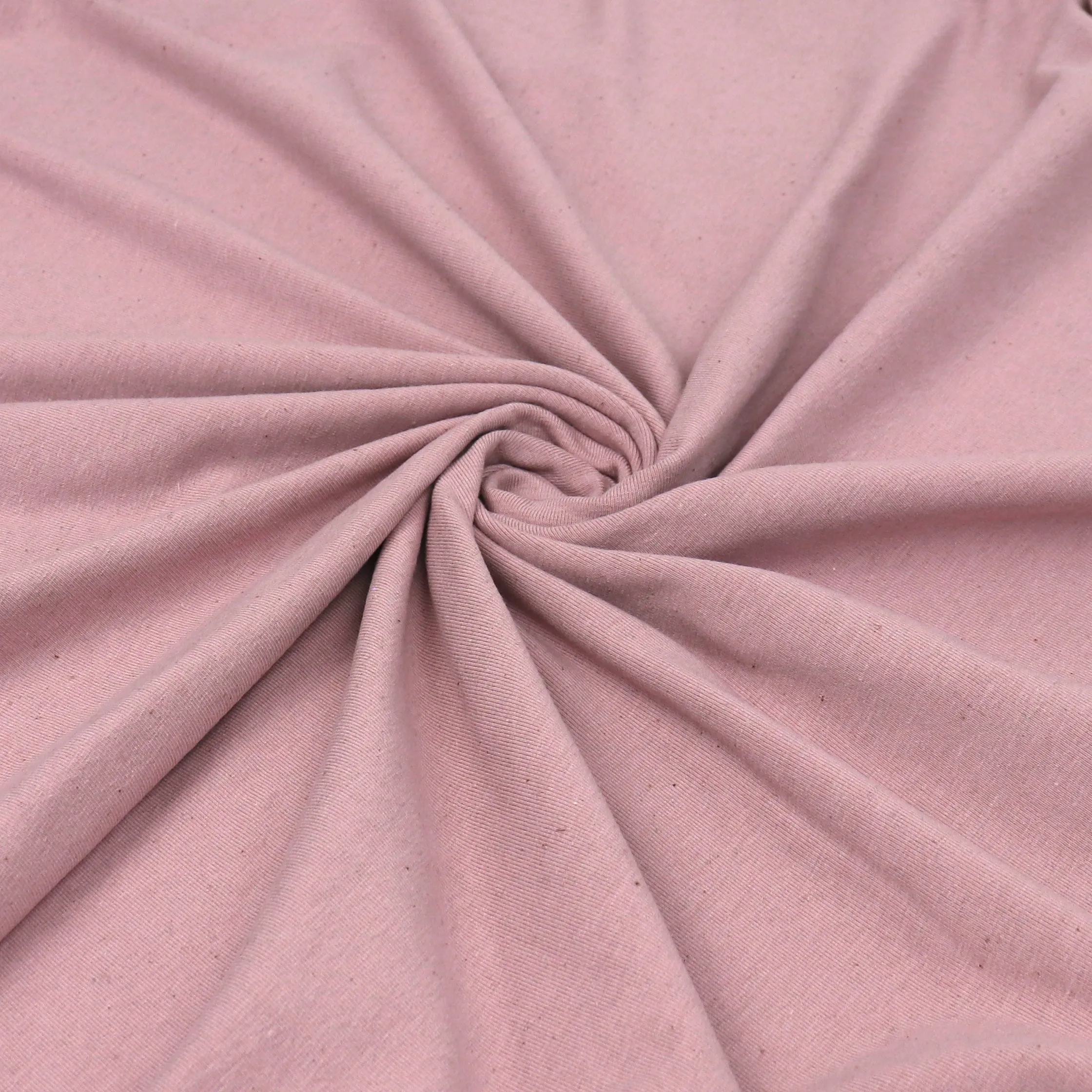 Linen Cotton Jersey - Mauve Pink