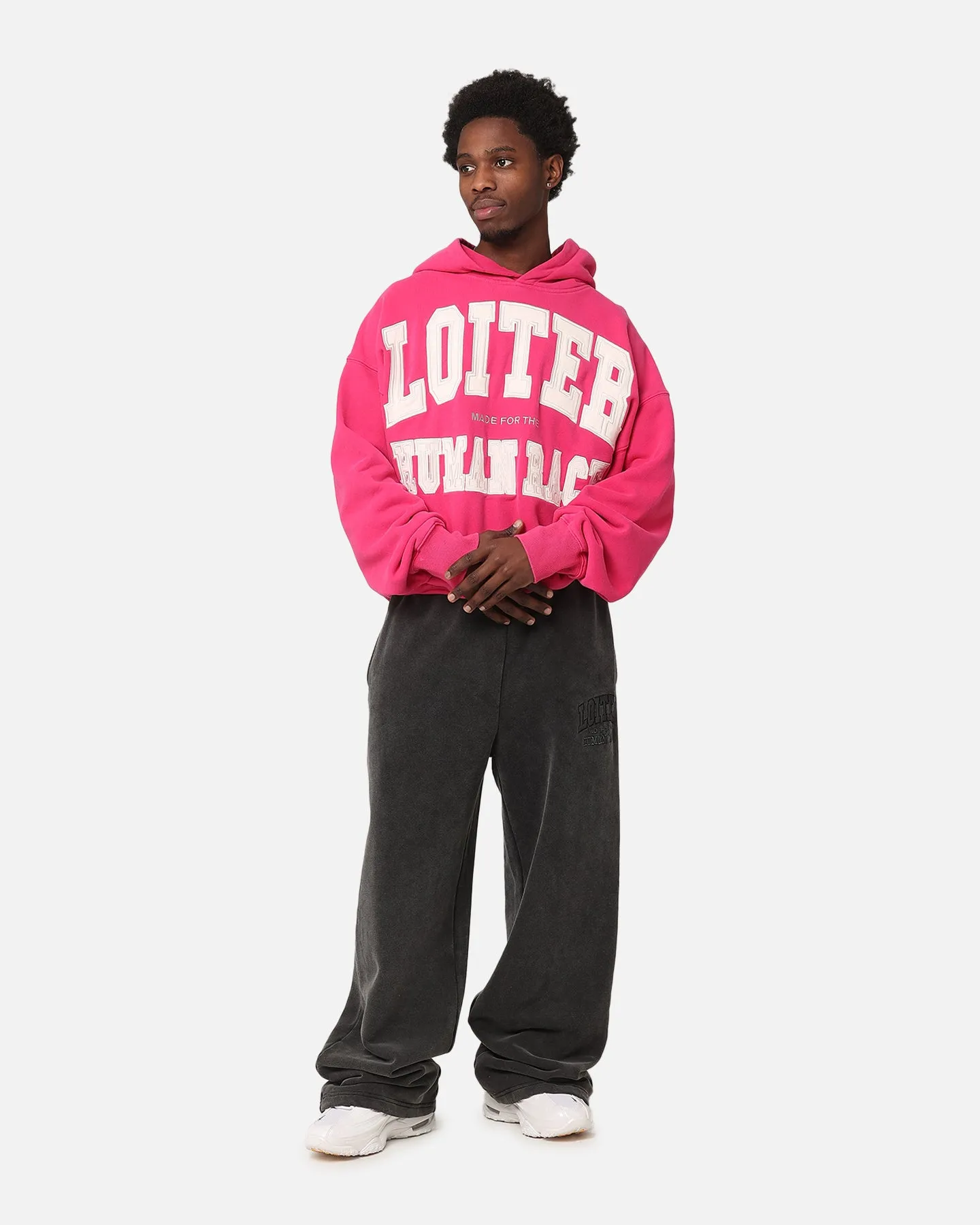 Loiter College Dropout Hoodie Pink