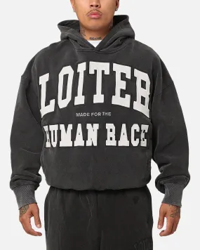 Loiter College Dropout Hoodie Washed Black