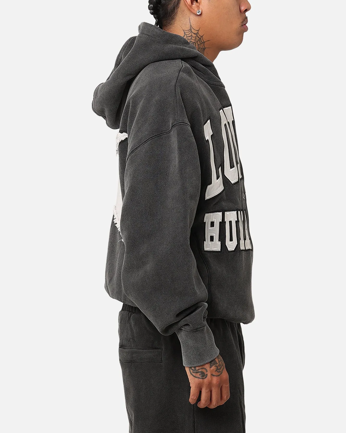 Loiter College Dropout Hoodie Washed Black