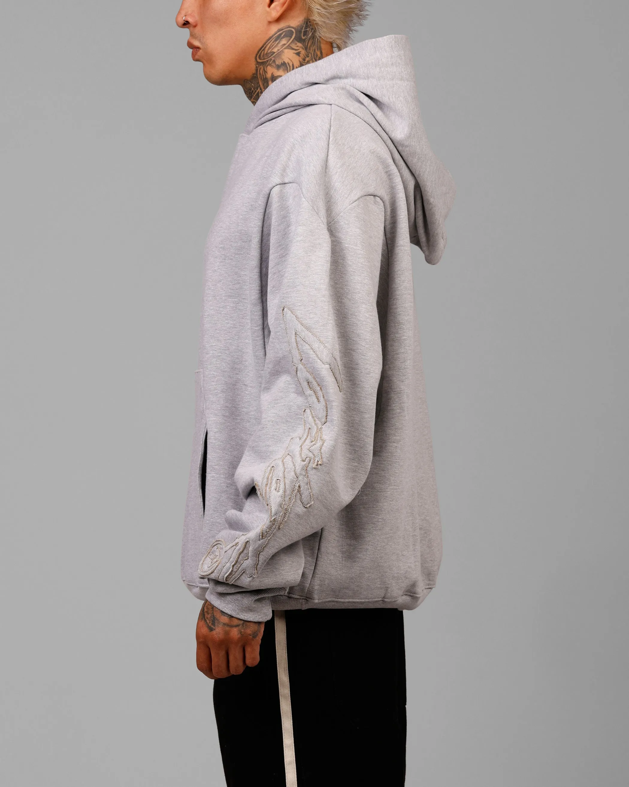 Loiter Dune Hoodie Grey Marle