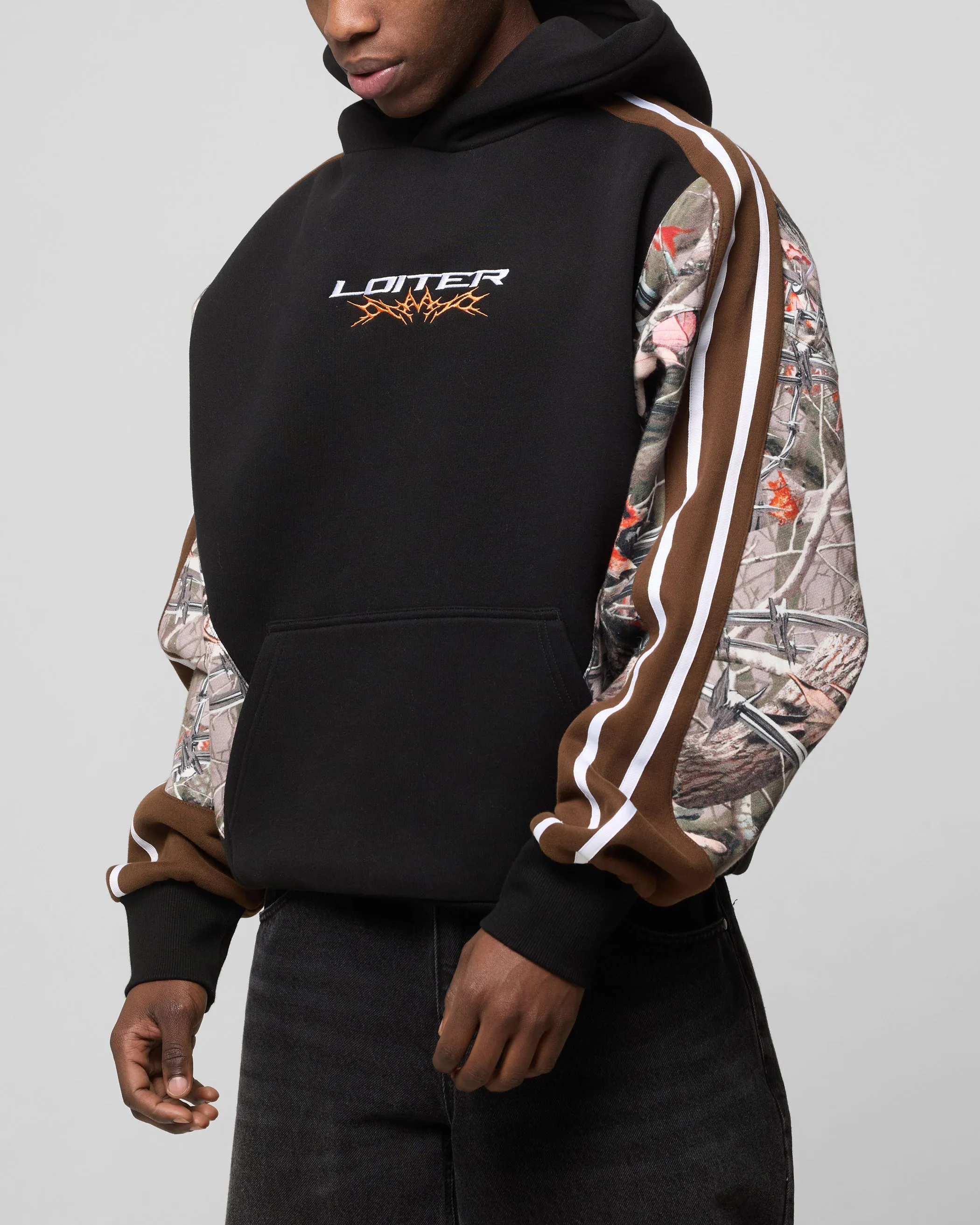 Loiter Hunter Patchwork Hoodie Real Tree Camo