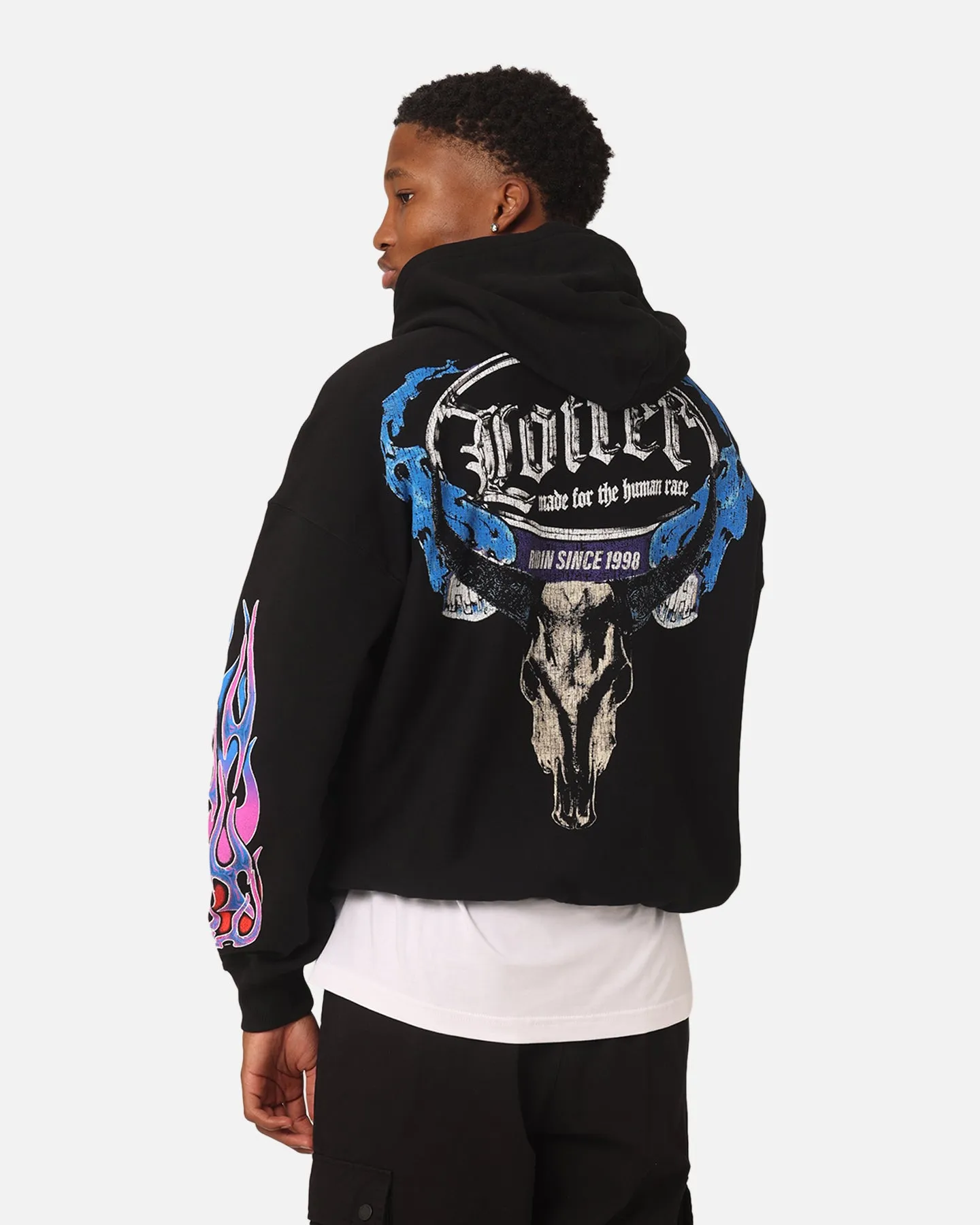 Loiter Rider Vintage Hoodie Black