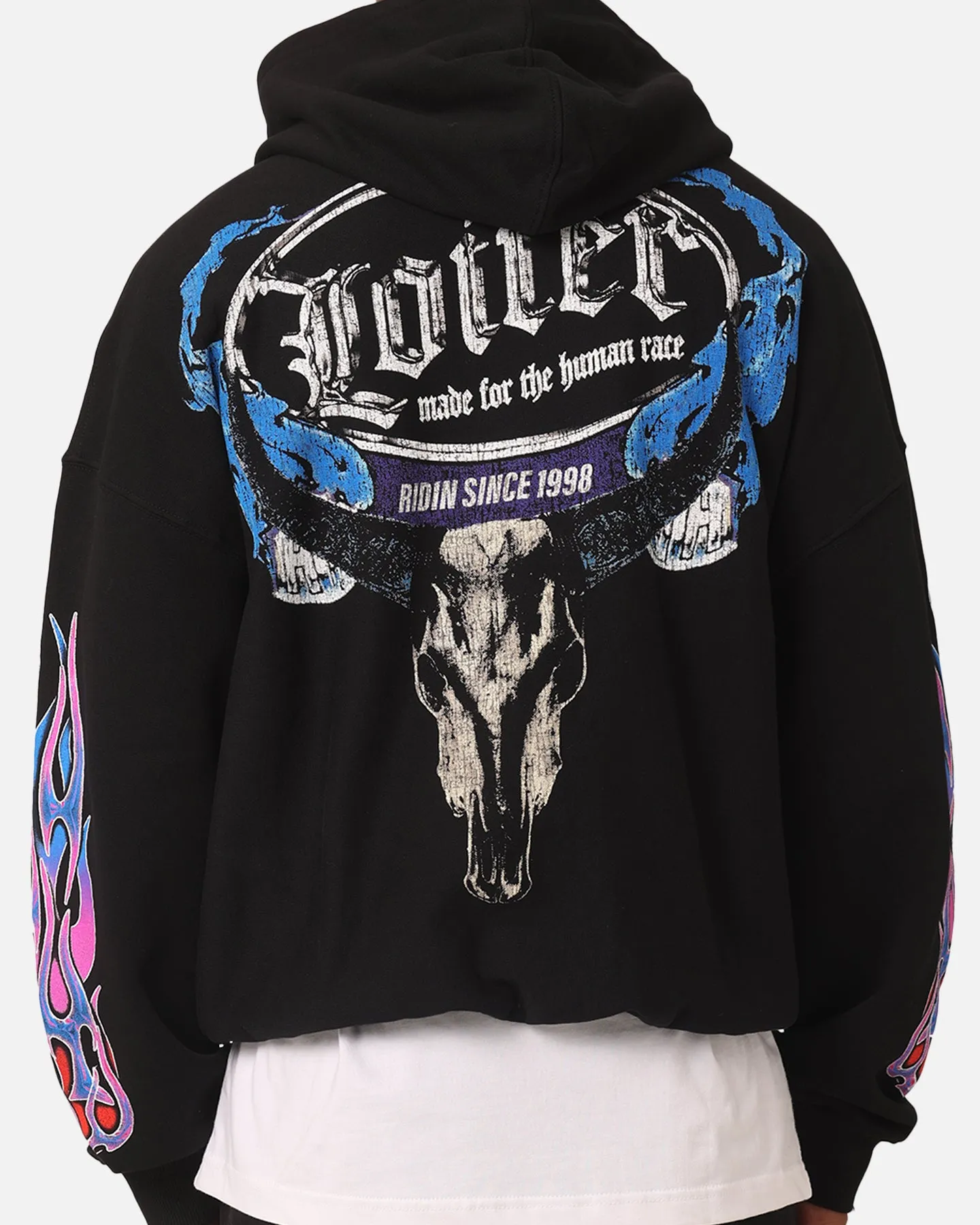 Loiter Rider Vintage Hoodie Black