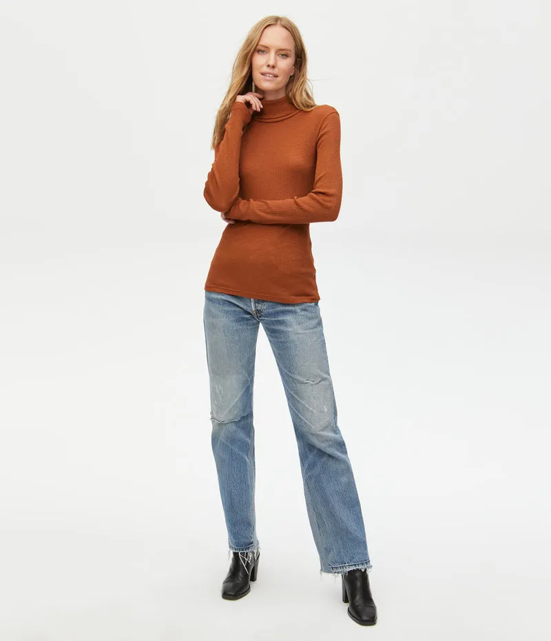 Long Sleeve Bell Turtleneck