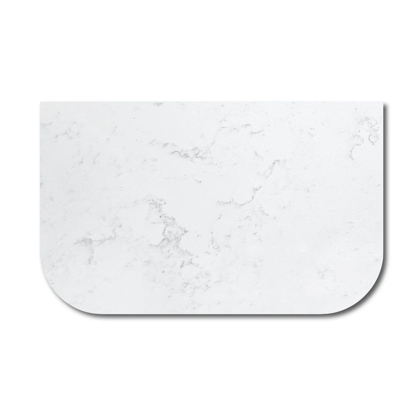 Luxe 760x470mm Curved Marble Silica Free Benchtop