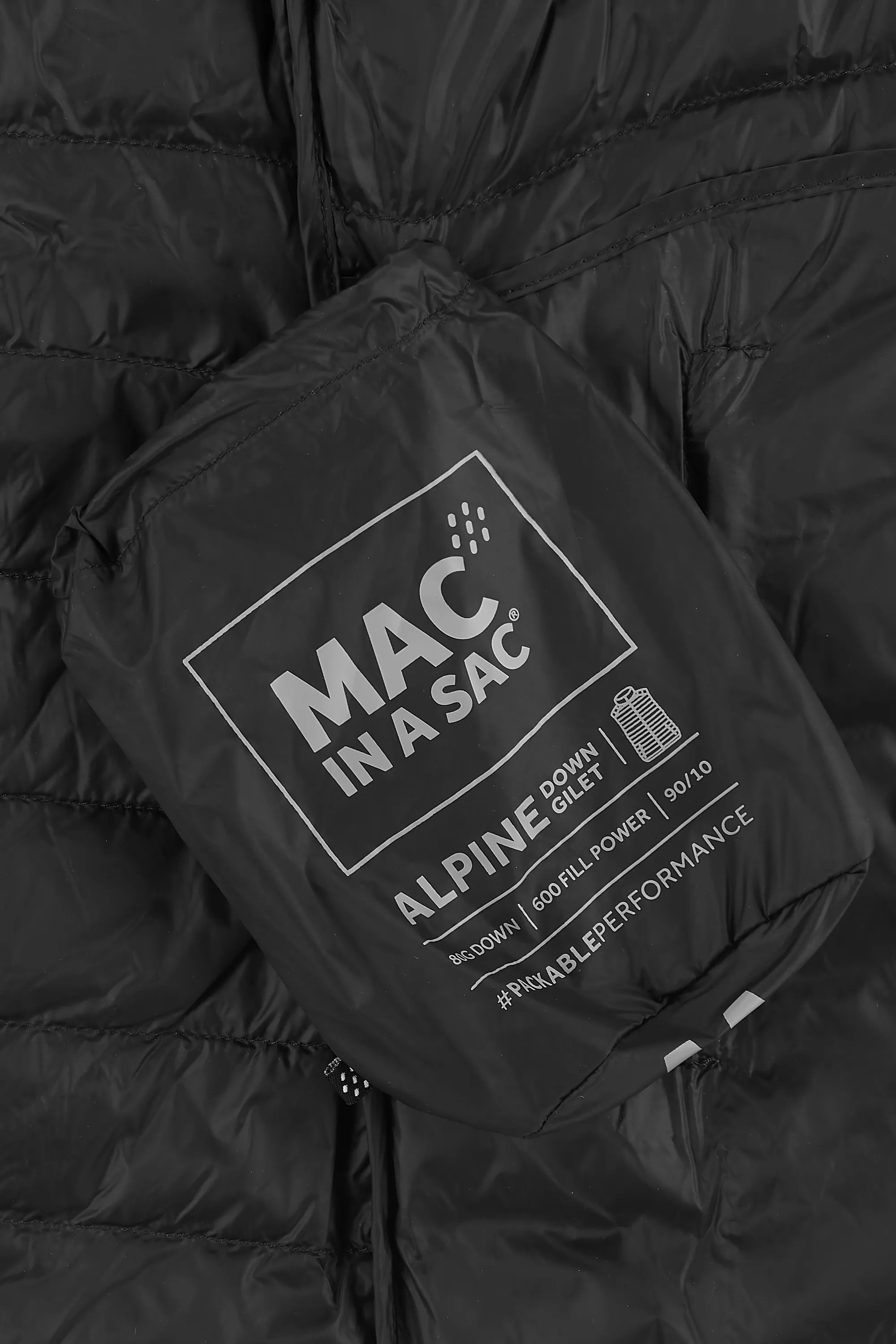 Mac In A Sac Alpine Down Gilet (Ladies) - Jet Black