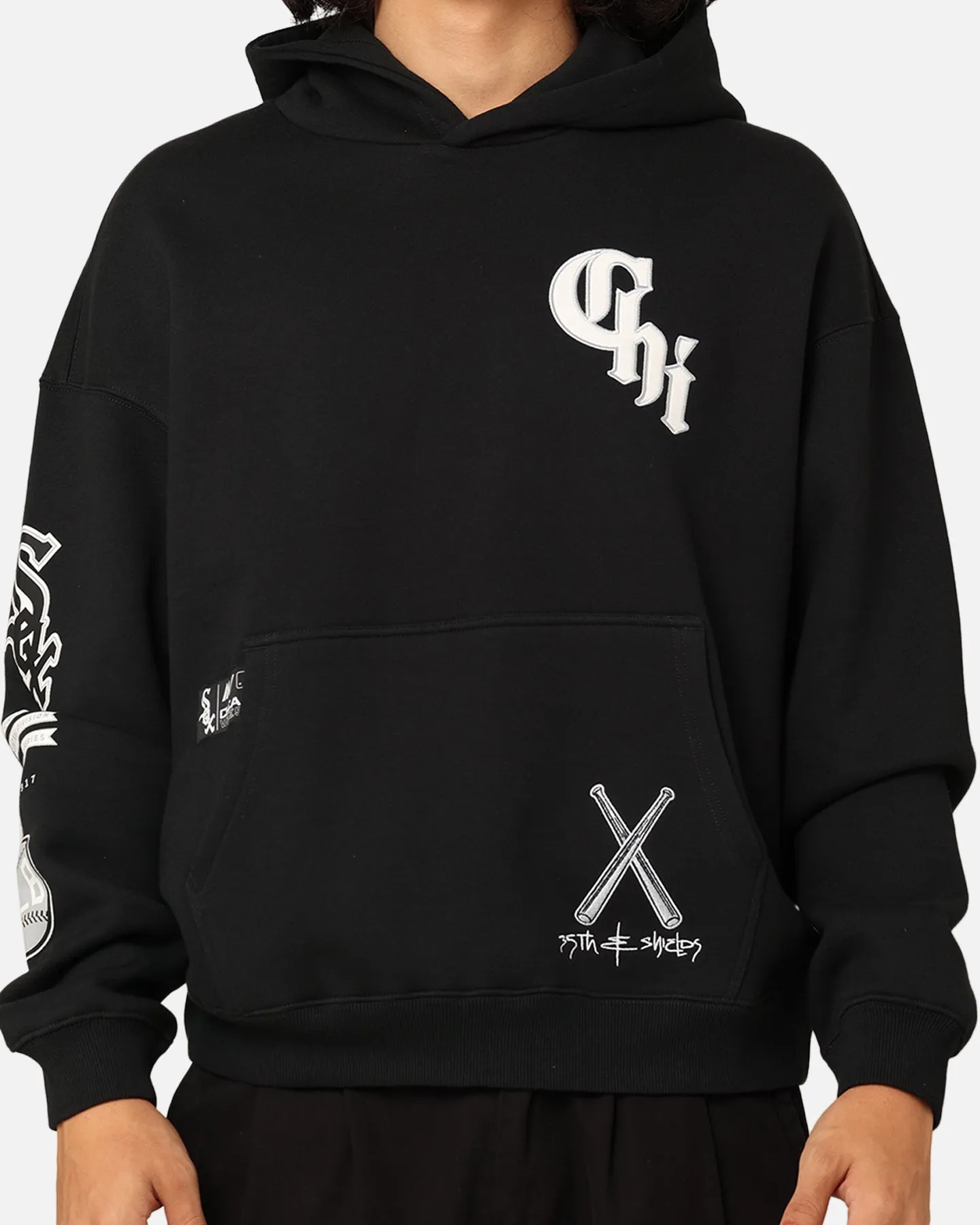 Majestic Athletic Chicago White Sox City Appliqué Hoodie Faded Black