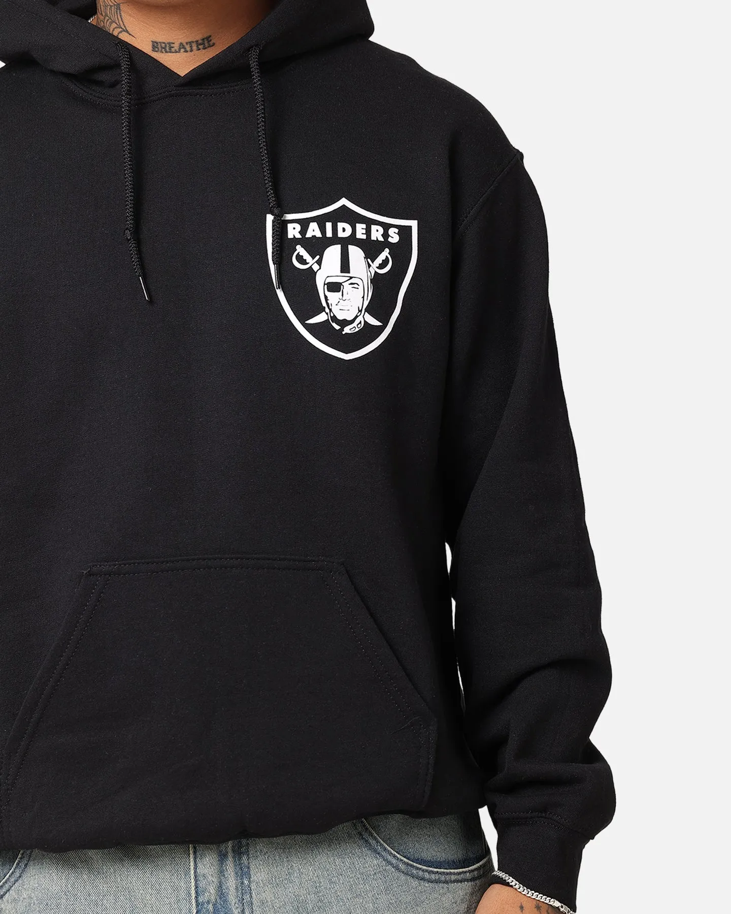 Majestic Athletic Las Vegas Raiders Arch Stack Hoodie Black