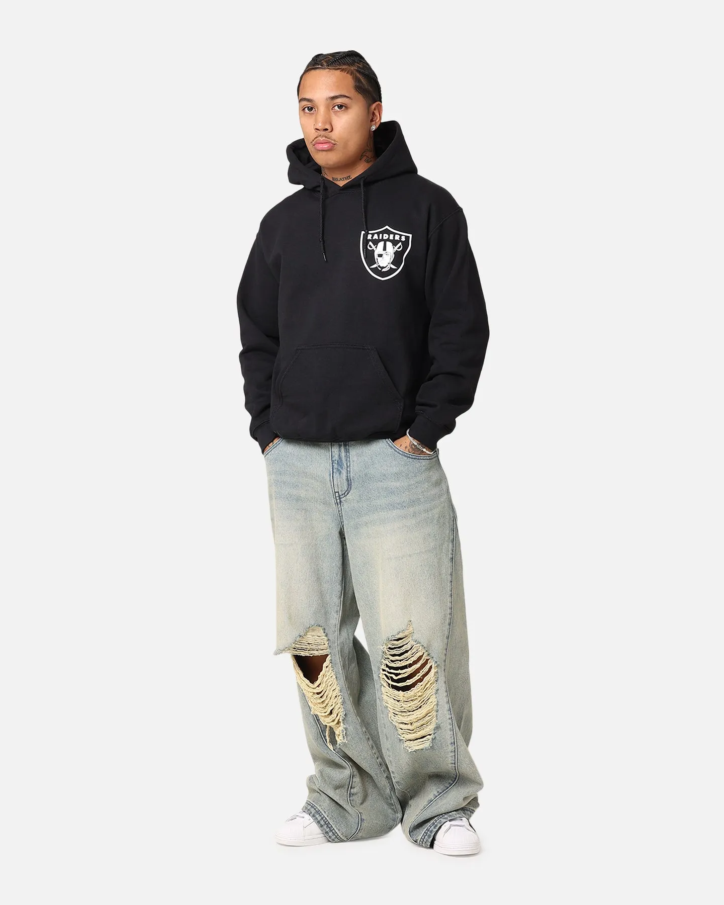 Majestic Athletic Las Vegas Raiders Arch Stack Hoodie Black