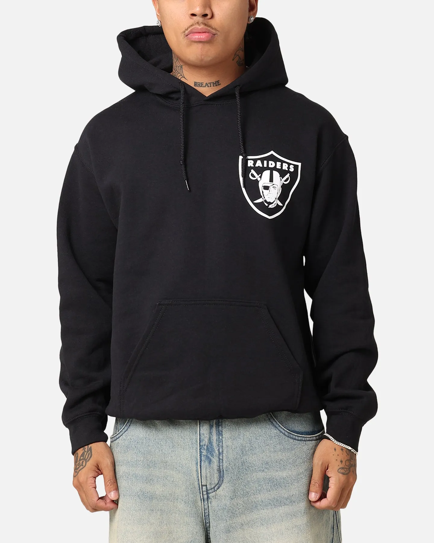 Majestic Athletic Las Vegas Raiders Arch Stack Hoodie Black