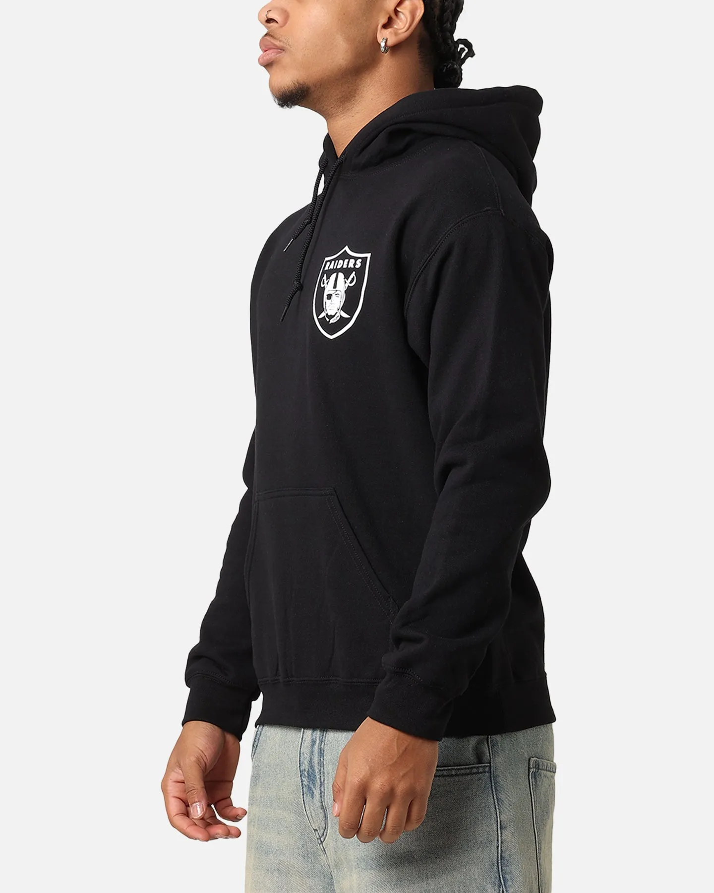 Majestic Athletic Las Vegas Raiders Doyers Chest Hoodie Black