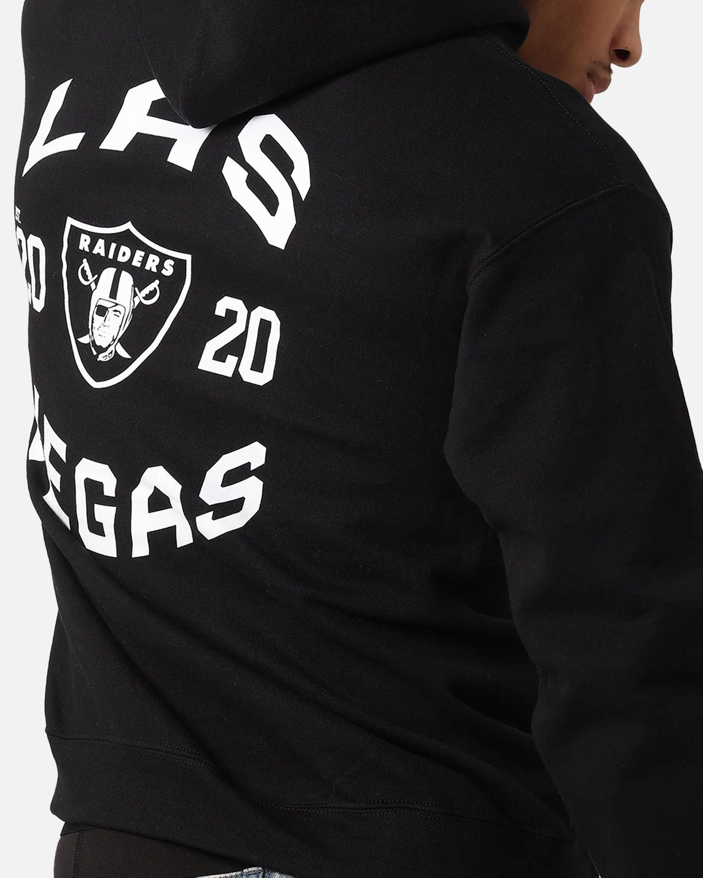 Majestic Athletic Las Vegas Raiders Doyers Chest Hoodie Black