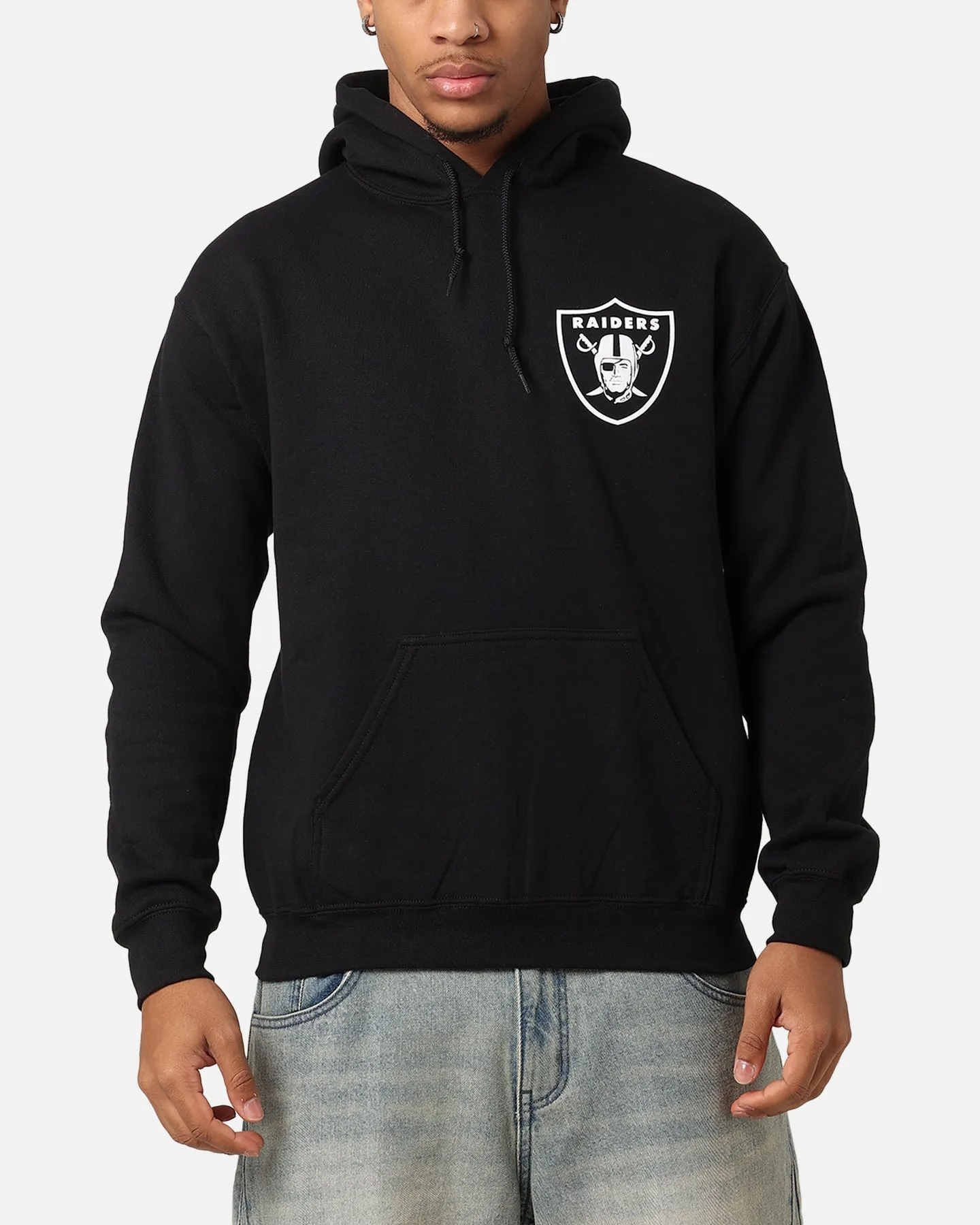 Majestic Athletic Las Vegas Raiders Doyers Chest Hoodie Black