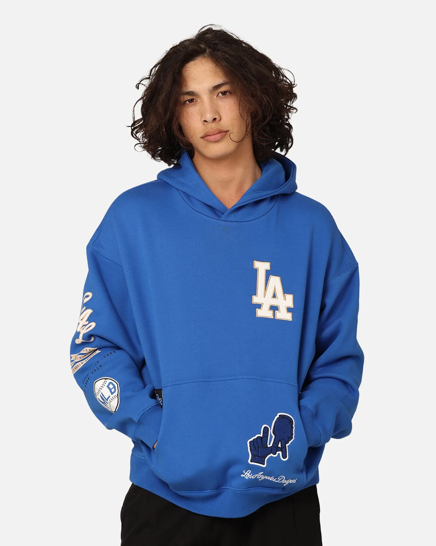 Majestic Athletic Los Angeles Dodgers City Appliqué Hoodie Olympic Blue