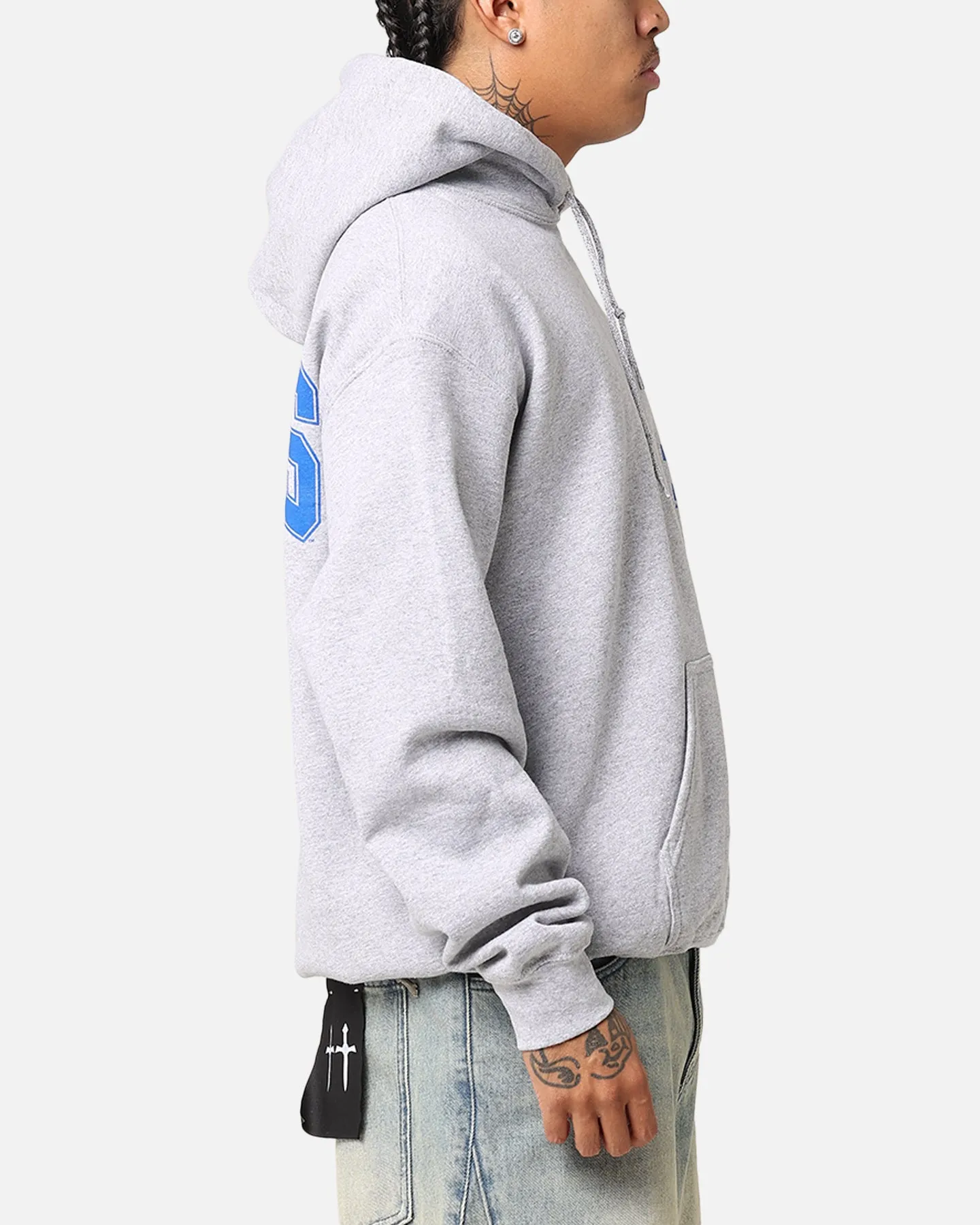 Majestic Athletic Los Angeles Dodgers Wordmark Arch Hoodie Grey