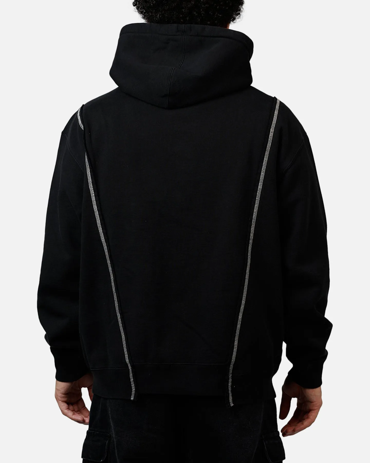 Market Designer Split Hoodie Washed Black