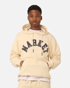 Market Rug Dealer Throwback Arc Hoodie Ecru