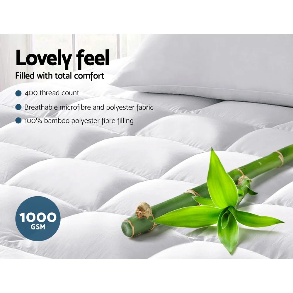 Mattress Topper Bamboo Fibre-  Double