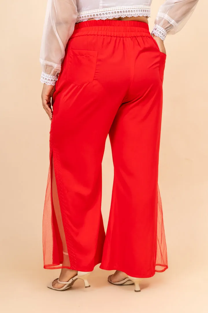 Meh-Noor Coral pink Tummy Tuck Pants