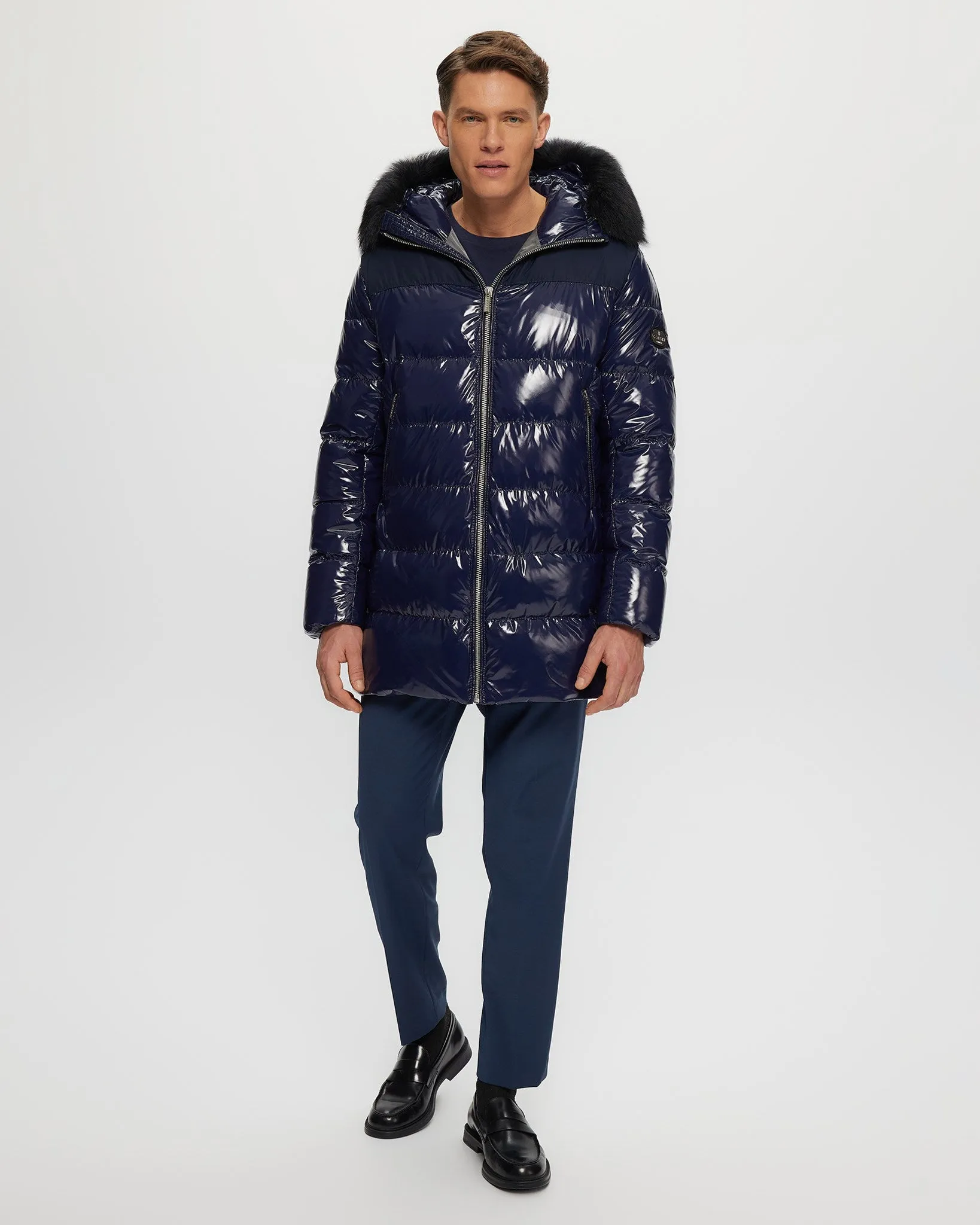 Men's Après-Ski Parka with Detachable Toscana Shearling Lamb Hood Trim