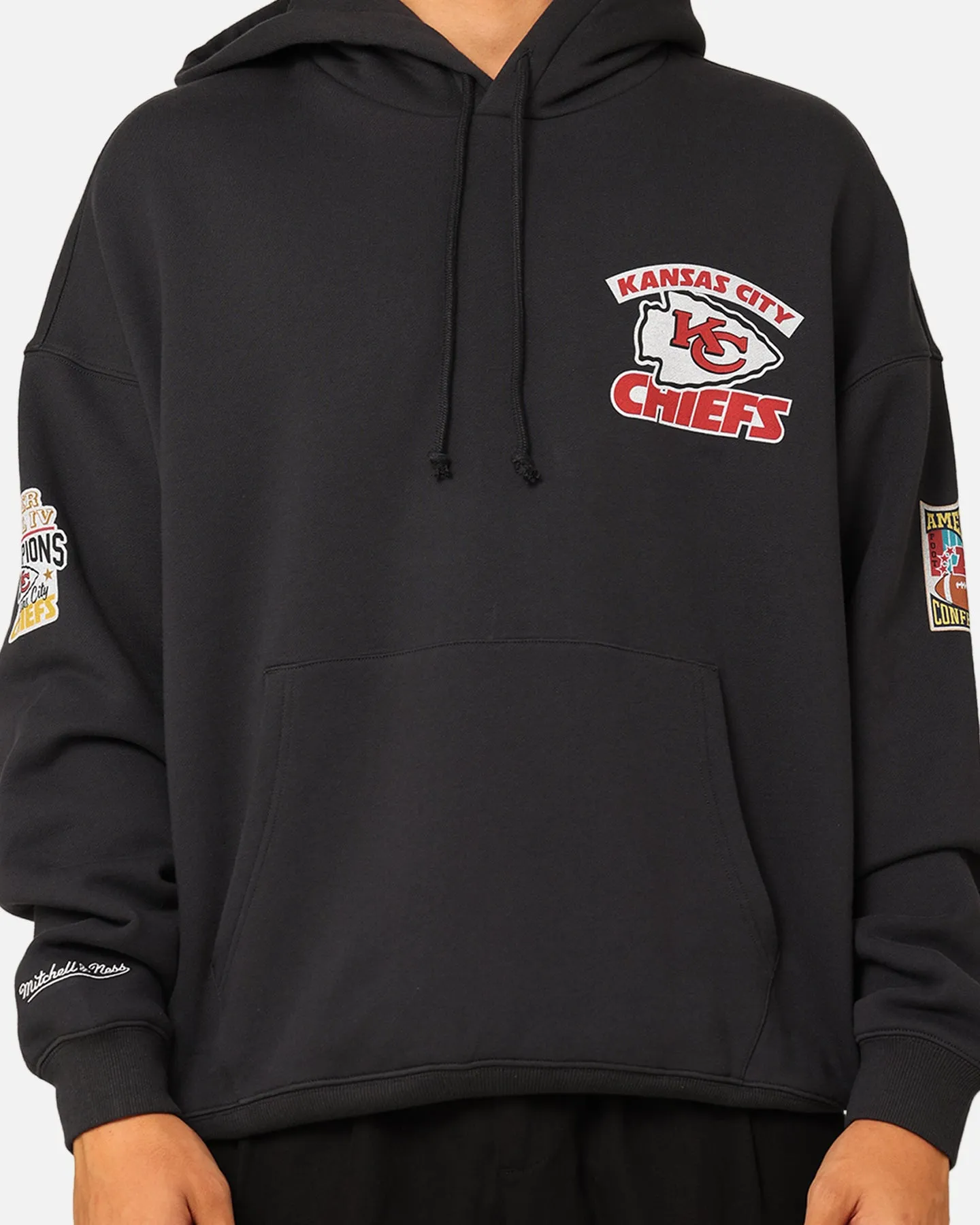 Mitchell & Ness Kansas City Chiefs Super Bowl World Hoodie Faded Black