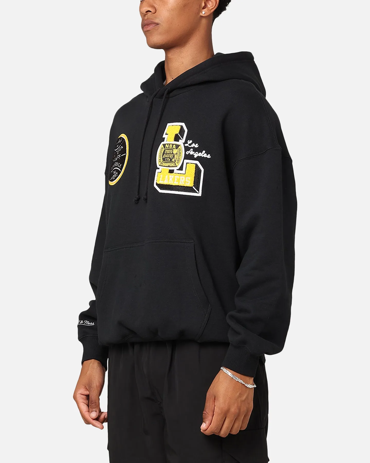 Mitchell & Ness Los Angeles Lakers Conference Hoodie Faded Black