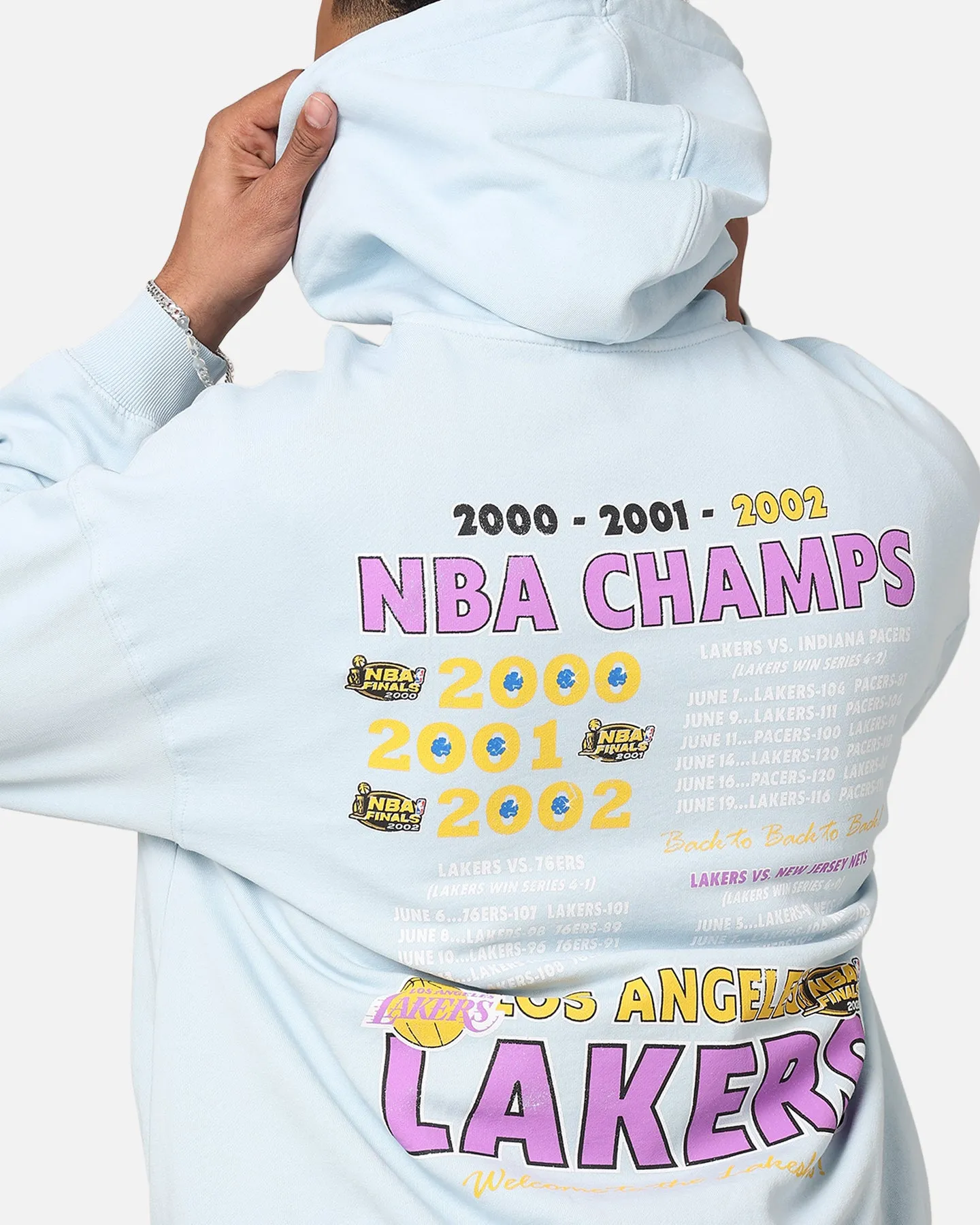 Mitchell & Ness Los Angeles Lakers Finals Champion Hoodie Light Blue