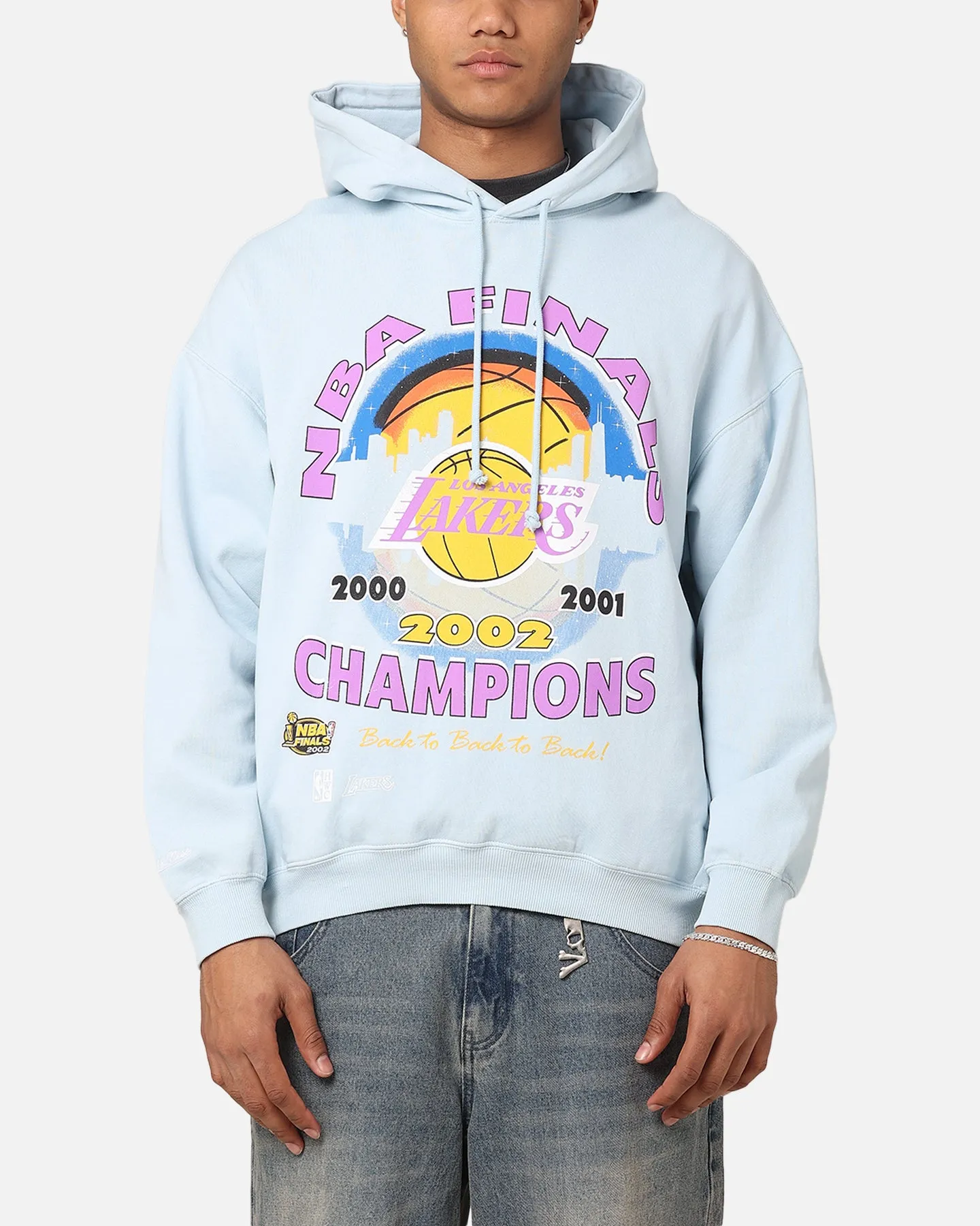 Mitchell & Ness Los Angeles Lakers Finals Champion Hoodie Light Blue